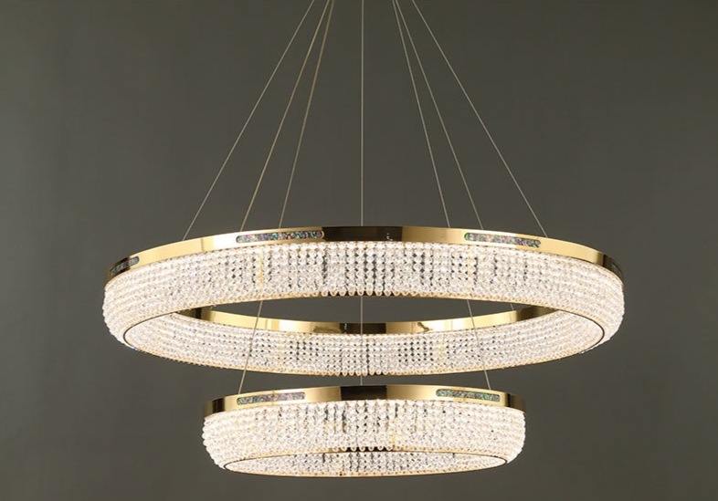 crystal LED pendant light product show 2